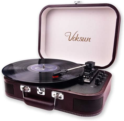 Voksun Platine Vinyle Tourne Disque Encodeur Num Rique Bluetooth