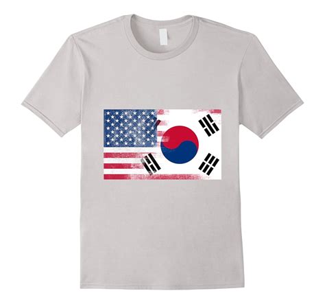 Korean American Half South Korea Half America Flag Shirt Cl Colamaga