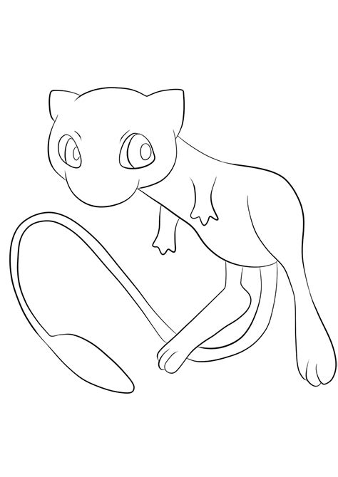 Dibujos De Mew Pokemon Para Colorear Vsun