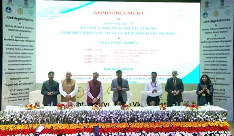 Dr Mansukh Mandaviya Launches Ayush Icmr Advanced Centre For Integrated