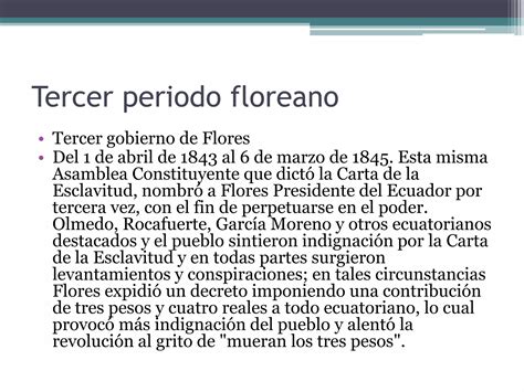 Carta De La Esclavitud Y Jose Flores Ppt