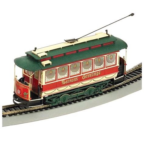 Bachmann Trains On30 Scale Christmas Village Streetcar Train Set : 25017