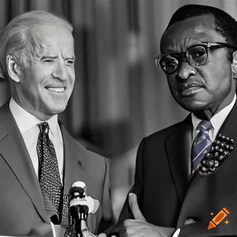 Image Of Mobutu Sese Seko Talking With Joe Biden