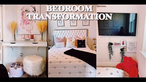 Extreme Bedroom Makeover Room Transformation Room Tour 2020 Creamyjoy Youtube