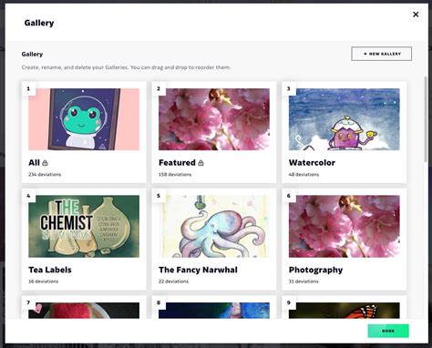 How do I create new Galleries? - DeviantArt Help Center