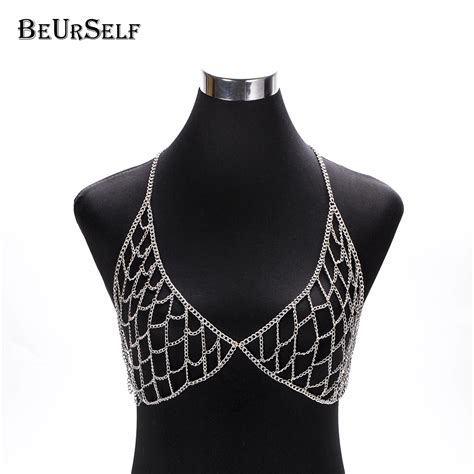 BeUrSelf Summer Beach Bikini Women Body Jewelry Hip Hop Nightclub