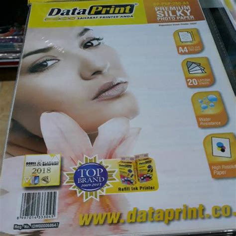 Jual Kertas Foto Doff Silky Premium Data Print A4 025mm 260gsm Asli