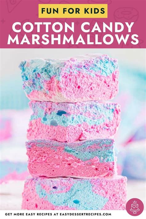 The Best Easy Cotton Candy Marshmallows Recipe | Recipes with ...