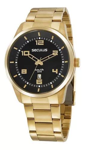 Reloj Pulsera Seculus Long Life Anal Gico De Cuerpo Color Dorado