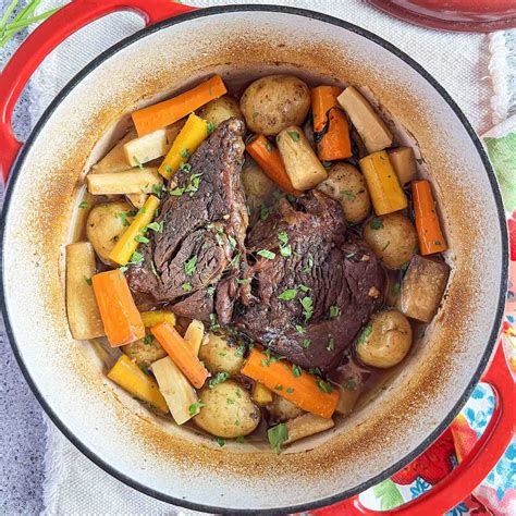 Old Fashioned Dutch Oven Pot Roast With Potatoes