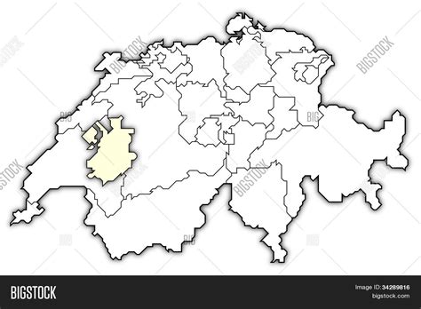 Map Swizerland Image Photo Free Trial Bigstock