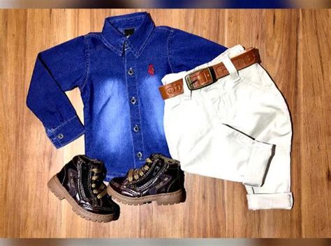 Calça Nude Camisa Jeans