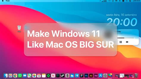 Perfect Theme Windows Like Mac Os Big Sur Youtube