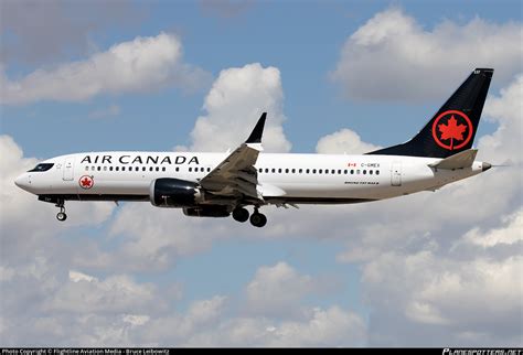 C GMEX Air Canada Boeing 737 8 MAX Photo By Flightline Aviation Media