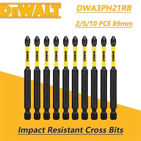 DEWALT DWA3PH21RB 2/5/10 шт. оригинальные ударопрочные дрели 89 мм PH2 ...
