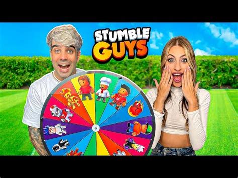 LA RULETA De LA VIDA REAL DECIDE NUESTRAS SKINS En STUMBLE GUYS YouTube