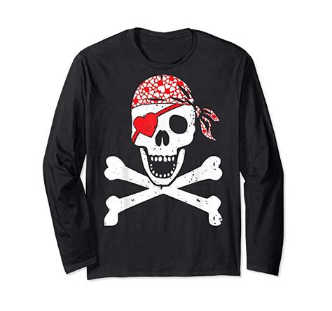 Trending Pirate Skull Crossbones Pirate Flag Valentine T Shirt Teesdesign