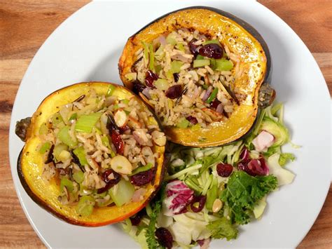 Wild Rice And Cranberry Stuffed Acorn Squash Healthy Life Redesign