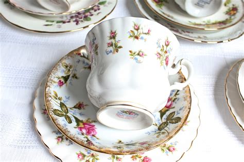 Mismatched High Tea Crockery For 20 Vintage And Antique Furniture Hire