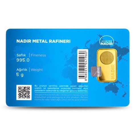 5 Gram Altın Külçe Saf Altın 24 Ayar Tr Gold Store