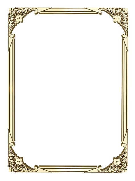 Free gold decorative frame 15215067 PNG with Transparent Background