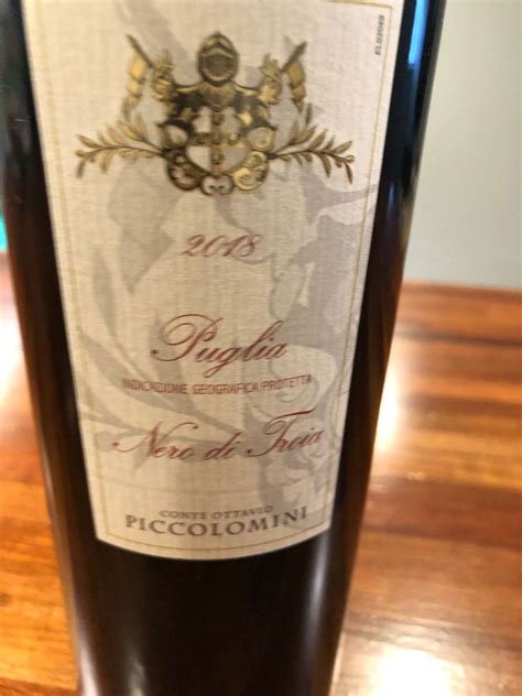 2018 Conte Ottavio Piccolomini D Aragona Negroamaro Italy Puglia