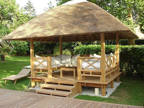 Wooden Minimalist Gazebo Design Exteriorhome Designs