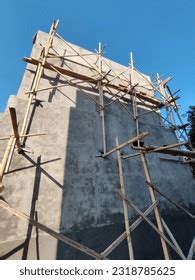 Building Construction Traditional Bamboo Scaffolding Stock Photo ...