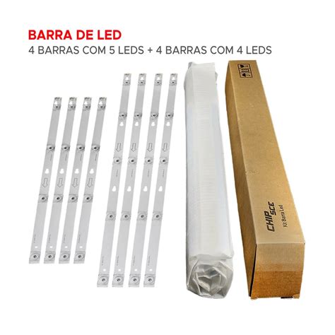 Barra De Led TCL 55 L55S4900FS 55D2900 Kit 8 Barras Eletro Parts