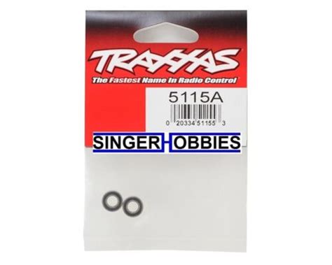 Traxxas 5115a Ball Bearings Black Rubber Sealed 5x10x4mm 2 NEW