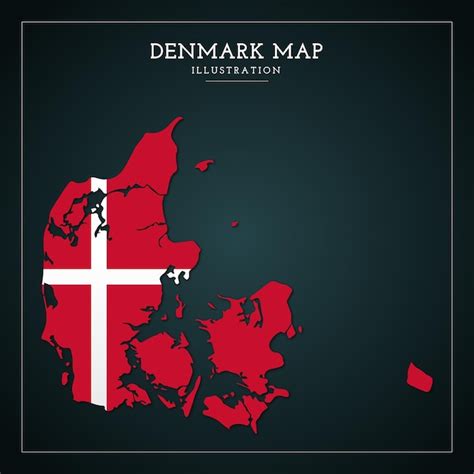 Premium Vector 3D Denmark Map Vector Illustration