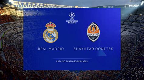 Real Madrid Vs Shakhtar Donetsk Estadio Santiago Bernabeu Uefa