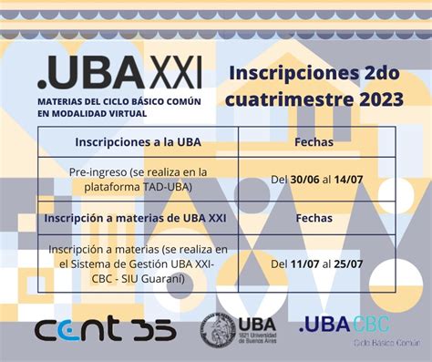 Contin A Abierta La Inscripci N Al Programa Uba Xxi Actualidad Tdf