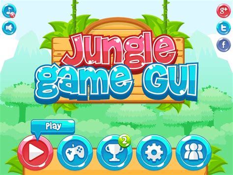 Jungle Game GUI - Game Art 2D