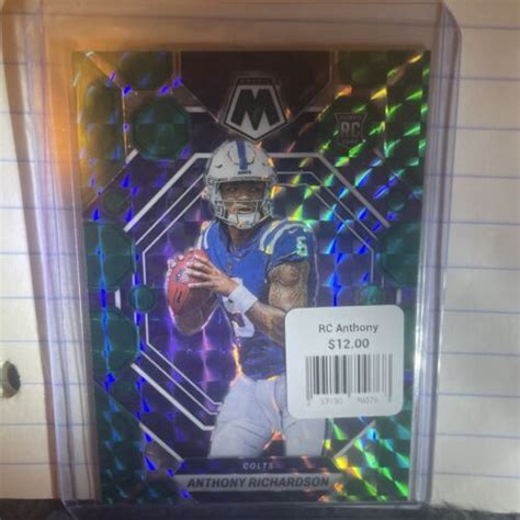 2023 Panini Mosaic NFL Anthony Richardson RC Green Mosaic Prizm 282