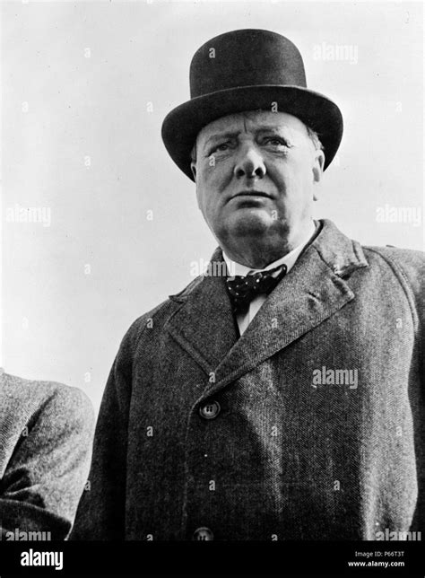 Prime Minister Winston Churchill Of Great Britain 1942 Sir Winston