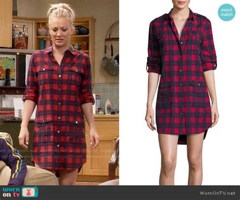 Pennys Red Plaid Shirtdress On The Big Bang Theory Plaid Shirtdress