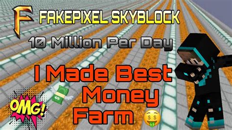 I Made Best 💸 Money Farm In Fakepixel Skyblock 😱😎 How I Earn 100m