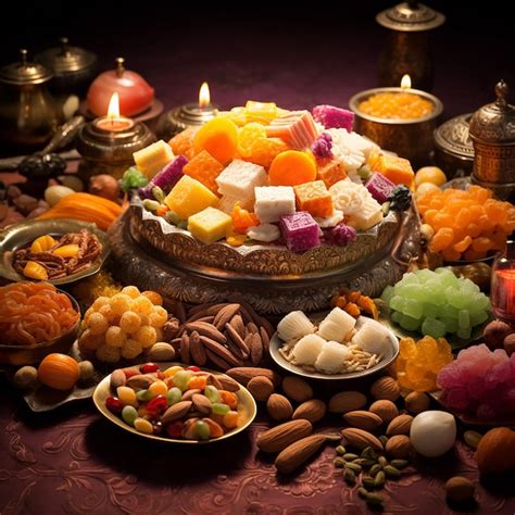 Premium AI Image | Diwali Sweets Images Festival Sweets Images Indian ...