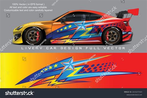 Car Livery Graphic Vector Abstract Grunge Stock Vector (Royalty Free ...