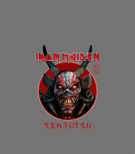 Iron Maiden Senjutsu Eddie Face Circle Digital Art By Agostv Mayla