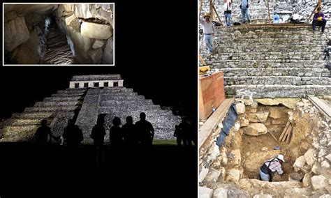 Mexico Finds Water Tunnel Under Pakal Tomb In Palenque Daily Mail Online