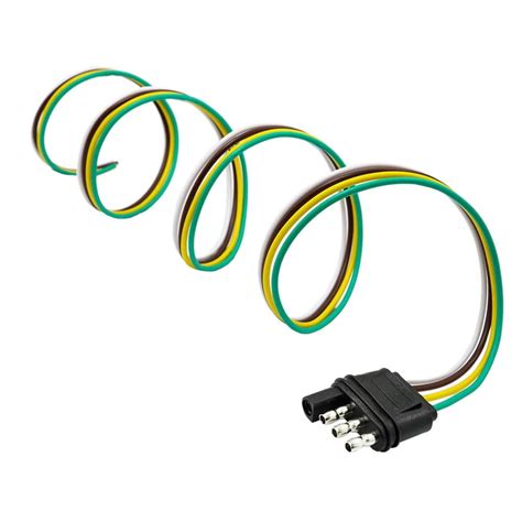 Flat Connector Socket,4 Pin Trailer Plug Wiring Harness,Trailer Light ...