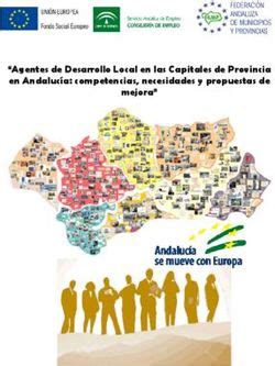 Agentes De Desarrollo Local En Las Capitales De Provincia En Andaluc A