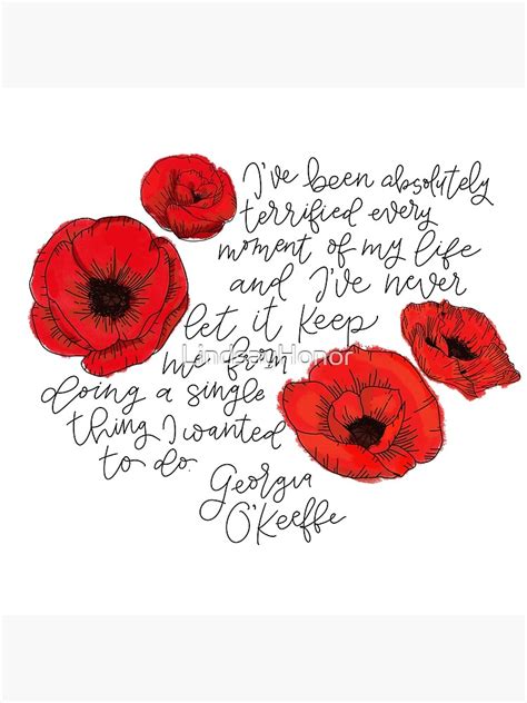 "Georgia O’Keeffe Life Quote" Poster for Sale by LindsayHonor | Redbubble