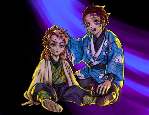 Sabito and Tanjiro by escorpiold on DeviantArt