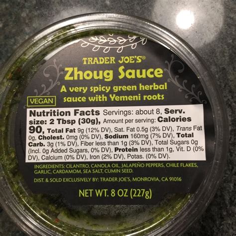 Trader Joe S Zhoug Sauce Review Abillion