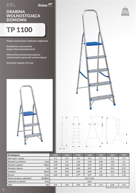 Drabiny Drabina Aluminiowa 7 Stopniowa DRABEX Pro ERLI Pl