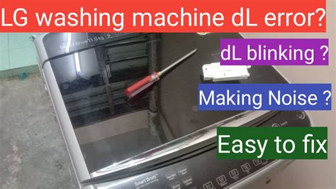 Lg Washing Machine Dl Error Code Youtube