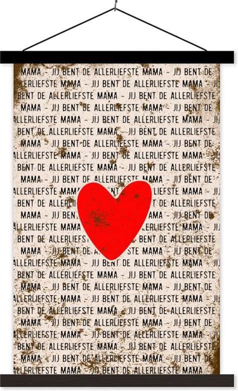 Posterhanger Incl Poster Schoolplaat Jij Bent De Allerliefste Mama